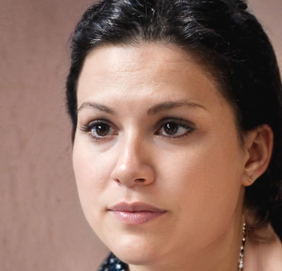 Retrato de Valentina, especialista en tecnología financiera